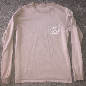 beige/light pink ivory ella long sleeve shirt